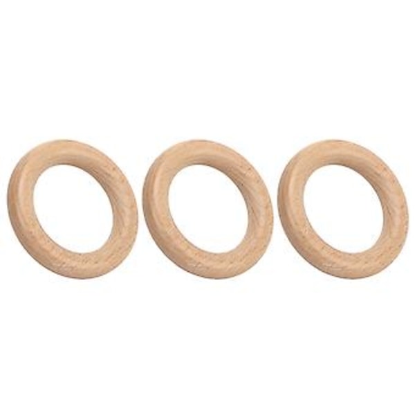 Alsidige Træringe: 10 stk. Naturlig Struktur, Glat 8 cm Håndværksring Vedhæng til DIY Kreationer