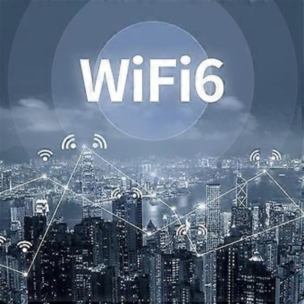 1800Mbps WiFi 6 USB-adapter 5G/2,4GHz Trådlöst Wi-Fi-nätverkskort Högförstärkningsantenn