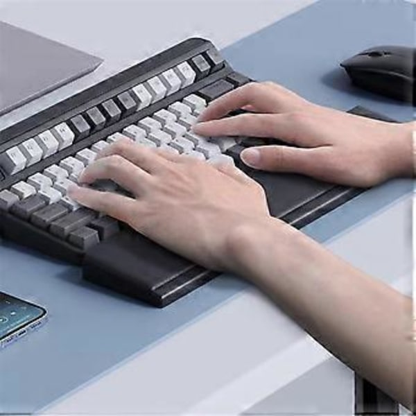 Tangentbords handledsstöd Ergonomisk Mjuk Skrivbordsförvaringslåda Enkel Skrivning Smärtlindring för Studenter Gamers A