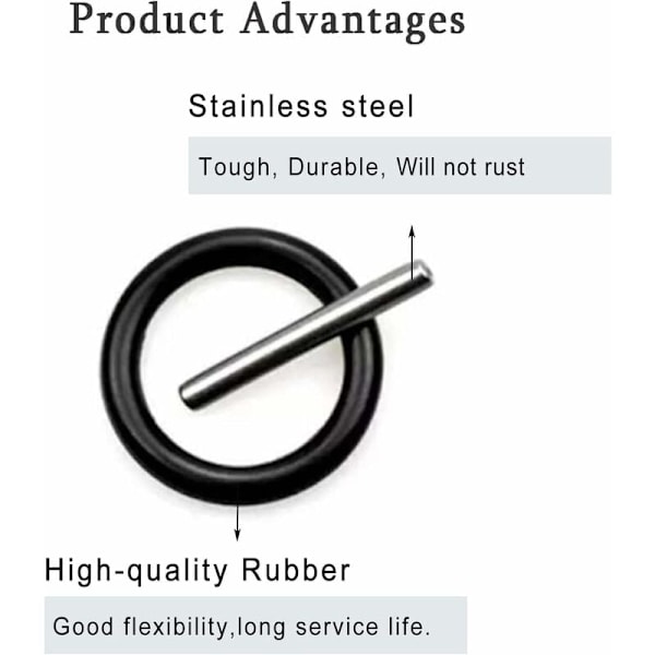 28 deler slagverktøy ring og pakning, O-ring, sett med pinner og pakninger for 1/2\" stikkontakter, slagverktøy tilbehør, slagverktøy tilbehør (14 Pa