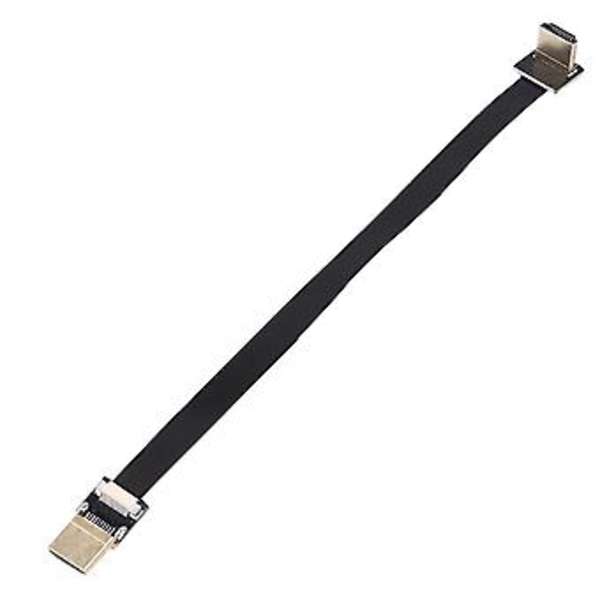 Fpv Uros Ylös Kulmattu 90 asteen Uros Hdtv Fpc Litteä Kaapeli Fpv Hdtv Multikopteri Ilmakuvaukseen 20cm