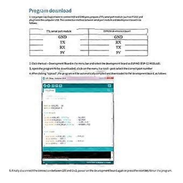 Relémodul ESP-07 4-veis WIFI-modul AC/DC strømforsyning ESP8266 utviklingskort sekundær utviklingsmodul