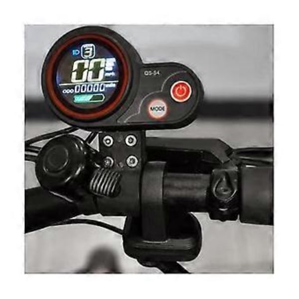 Qs-s4 48v-60v Tumgas LCD Display Mätare 6pin+switch Knapp Kit För Zero 8 9 10 8x 10x Electr