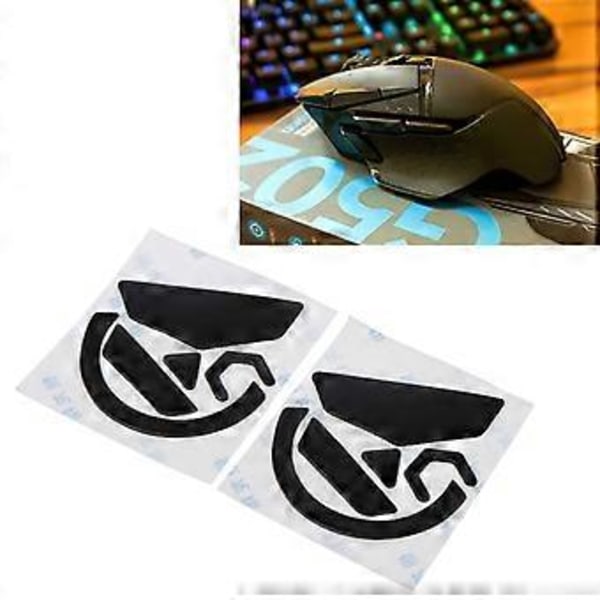 2 sæt musefødder museskøjter til G502 trådløs gamingmus fødder udskiftning sort 0,6 mm