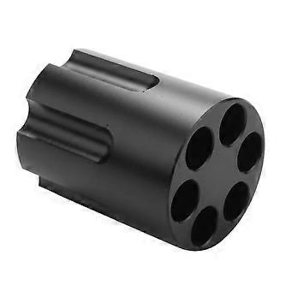 Pennhållare med 6 Fack Cylinderdesign Kraftig Halkfri Aluminiumlegering Kontorsprydnad
