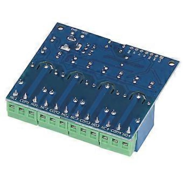 Relemoduuli 4-tie LED-merkkivalo Siirtymäsuojaus 8-bittinen mikrokontrollerisiru USB Pitkäikäinen relekytkin