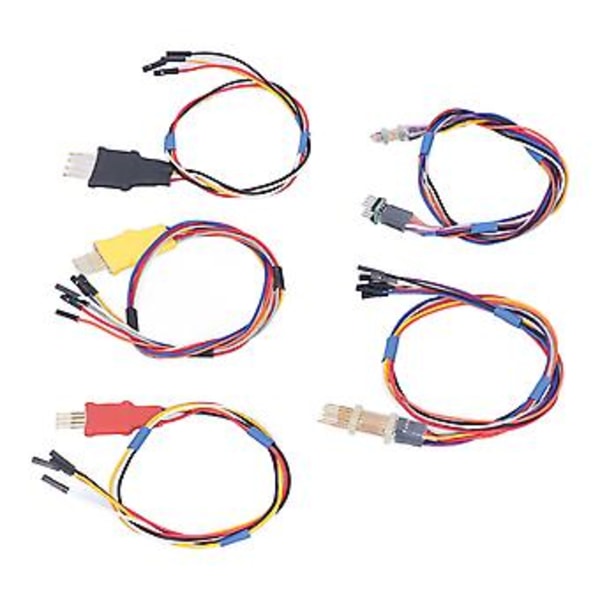 Programmer Adapterkabel, 5 stk. Profesjonelle Probeadaptere Bilprogrammereradapter Programmer Probeadapter Nyskapende Funksjoner