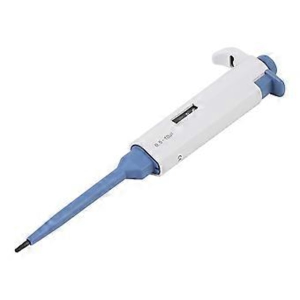1kpl Yksikanavainen manuaalinen säädettävä pipetti Pipettori Pipetti laboratoriotyökalu 0,5~10ul