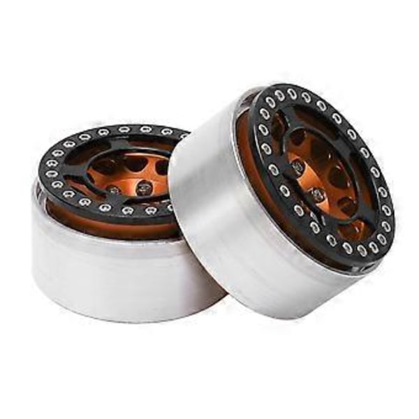 2 stk. Rc Hjulnav Aluminium Legering Høj Slidstyrke Cnc Bearbejdning 1.9in Fjernbetjeningsbil Hjulnavguld