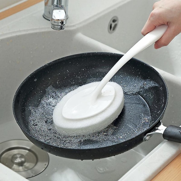 Lang håndtag børste viskelæder svamp DIY rengøringssvamp