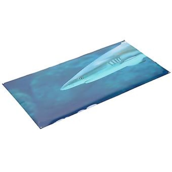 Akvarie Bakgrunnspapir PVC Selvklebende Klar 3D Dekorasjon Fisketank Plakat Bakgrunn 122x50cm