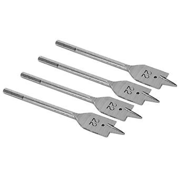 4 st Platt Träborr Set Högkolstål Spade Borrning Träbearbetningsverktyg 22mm