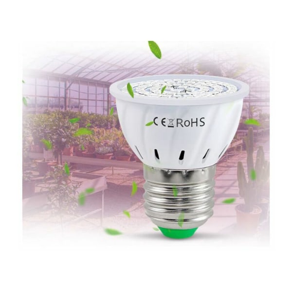 2pcs Led Plant Light Plant Growth Lamp E27 Full Spectrum Lamp 48Leds Lamp Succulent Cup Fill Light