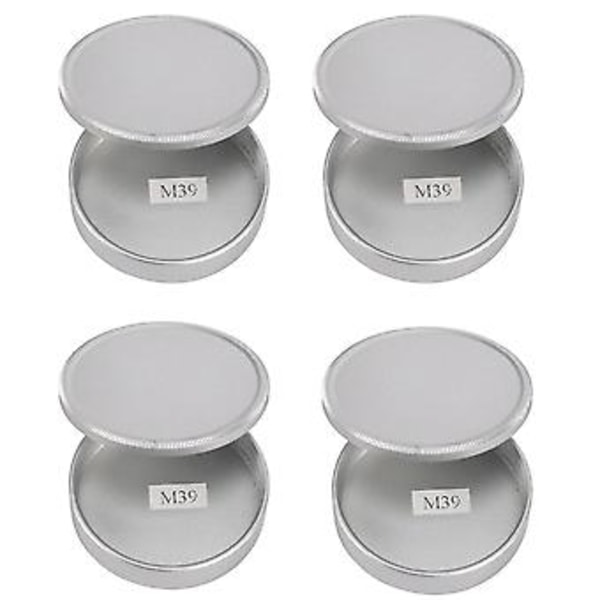 Metallinen runkotulppa ja objektiivin takatulppa sarja M39 Ltm Lsm Leicasilverille