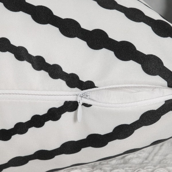 Vattentäta Boho-kuddfodral, Geometriska Kuddfodral För Utomhusgård, Set Om 2, 18 X 18 Tum