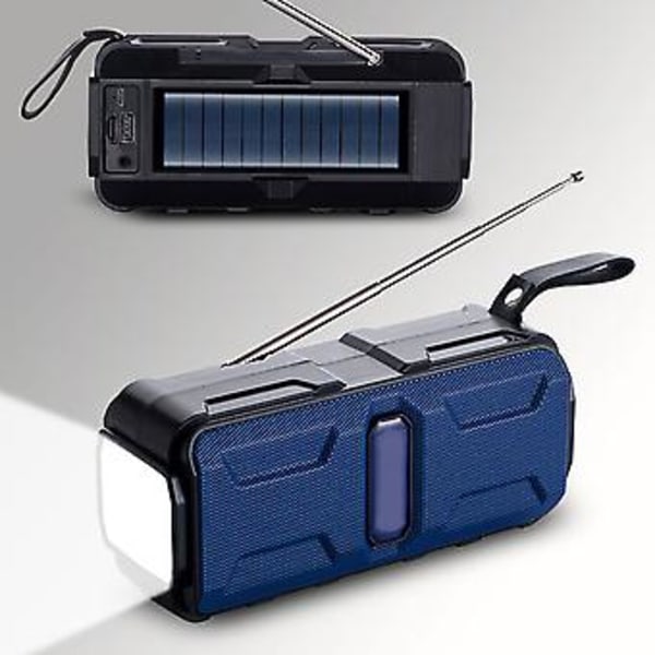 Bluetooth Radio, Bærbar Nødradio med Solcellepanel, Innovativ Løsning