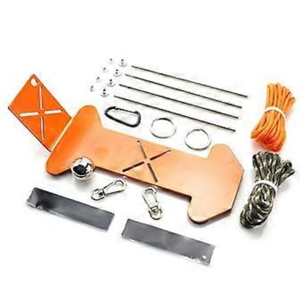 Jig Kit Justerbar Overlevelsesfremstillings Jig Vævning Camping Reb Smykker Nøglering Håndværksidé til Voksne Børn