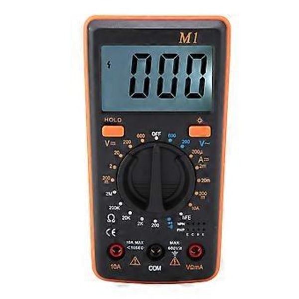 ANENG M1DC/AC Spenning Strøm Resistans Digitalt Multimeter Tester 0-50 (oransje)