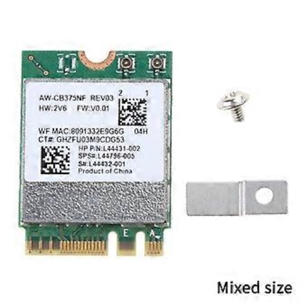 RTL8822CE 1200Mbps 2.4G/5Ghz 802.11AC WiFi-kort Nätverksadapter Mini PCIE Bluetooth5.1 Stöd Laptop/PC Windows10/11