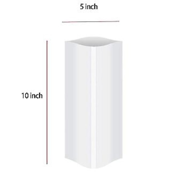 100 Stykker Sublimering Krympeplast Ermer 5x10 Tommer Hvit Pose For 567g Tette Tumblere, Varmeoverføring