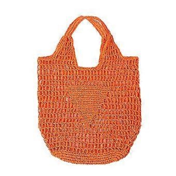 Sommer Mode Strandtasker Kvinder Skuldertaske Hul Håndvævet Simpel Blød Håndtaske Stor Casual Tote Opbevaringstaske G