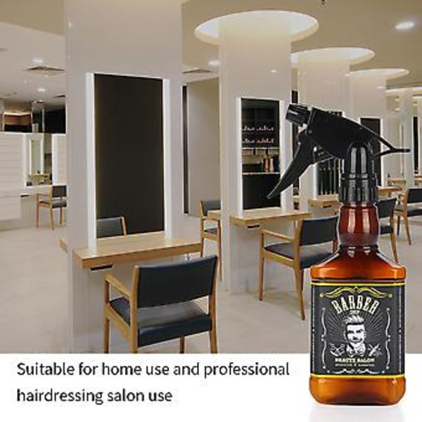 300ml Plast Hårsprayflaska Frisörsalong Barberare Hårverktyg Vattenspruta (Brun)