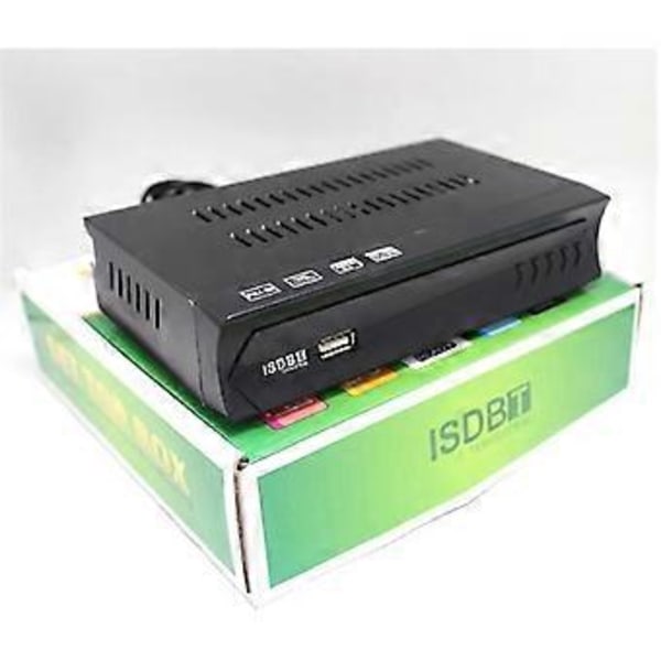 ISDB-T 1080P HD Set Top Box Terrestrisk Digital Video Broadcasting TV-modtager med kabel til Brasilien/Chile A EU-stik