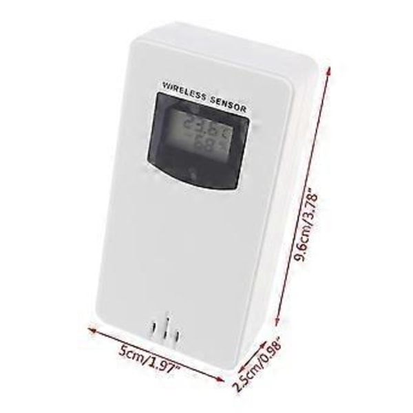 Digital Temperatur Luftfuktighet Trådlös Sensor Mätare Hygrometer Elektronisk Termometer Inomhus/Utomhus Används För Fanju Väderstation