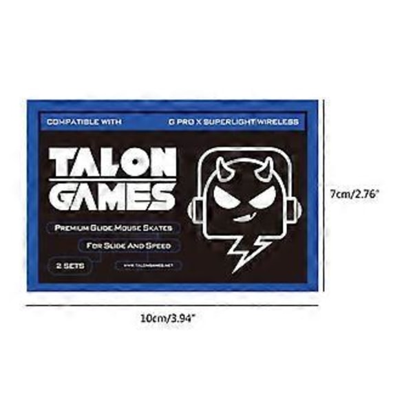 TALONGAMES 2 Sæt Custom Buet Kant Mus Skøjter Musefødder til Logitech G PRO X Superlight Gaming Hvid Mus Glides