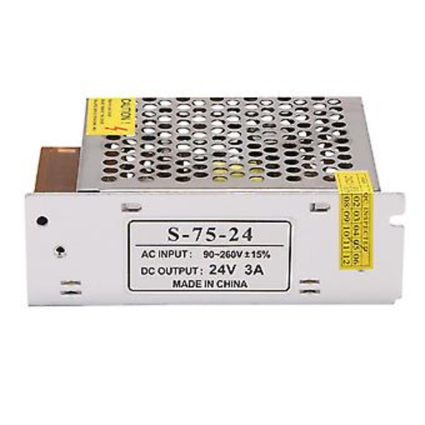 24v 3a Transformer S 60w LED Strip S Driver Til CCTV Industriel Strøm