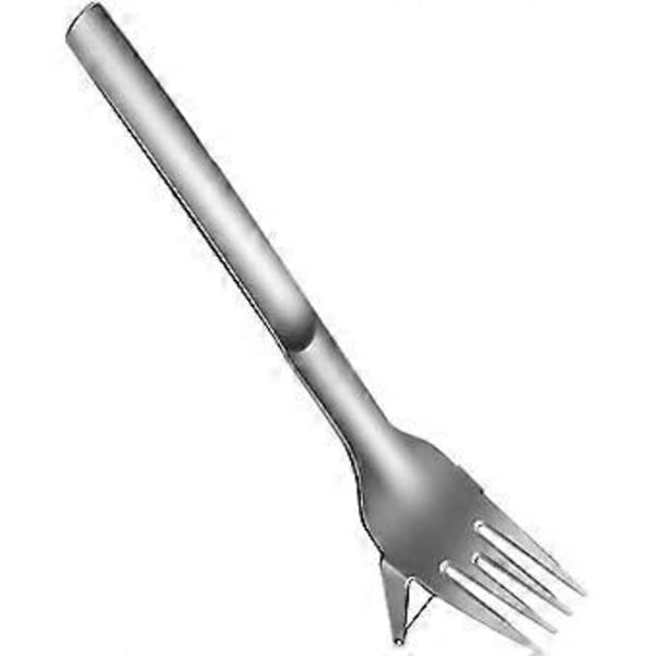 Vattenmelonsskärare Multifunktionell Fruktsalladsskärare Gaffel Köksredskap (2 st, Silver)