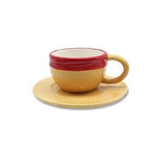 Anime One Piece Kaffekopp Monkey D Halmhatt Keramisk Te Mjölk Kopp Kontorskopp Tecknad Vattenkopp