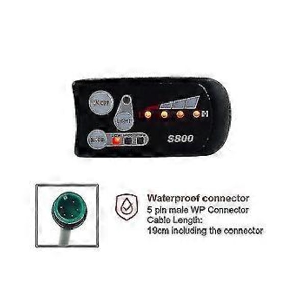 Elektrisk Sykkel 36v48v S800 Led Lcd Meter Kontrollpanel Display_