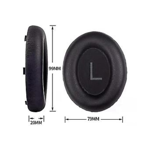 Udskiftningsørekopper til 700 Nc700 hovedtelefoner Memory Foam Ørepuder Ørepuder Headset Læderetui