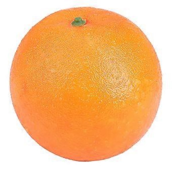 4 stk. Blød Plastik Simulation Orange Frugt Boligdekoration Bourgogne
