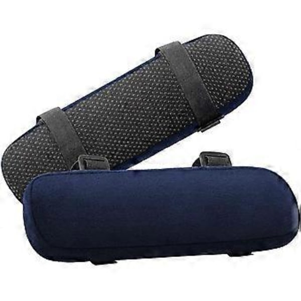 Stol Armleneputer 2 stk, Memory Foam Gaming Stolpute, Purpurblå