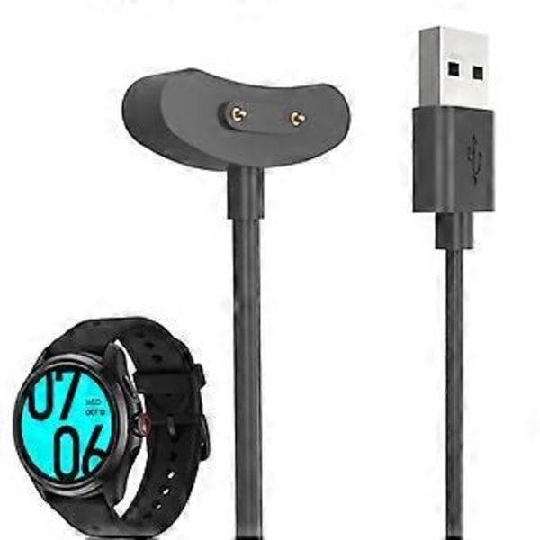 Magnetisk Laddningskabel Laddare Strömförsörjning Fäste Adapter för TicwatchPro 5