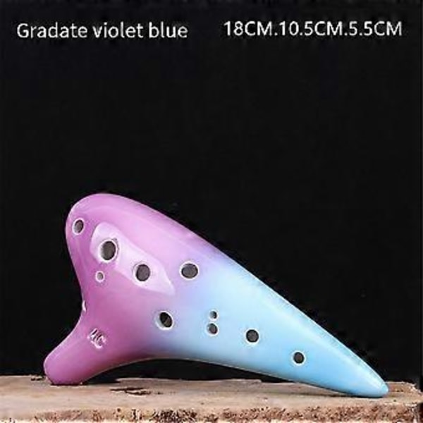 Performance Type 12 Hullers Ocarina Mellemtone C AC Keramik Fremstillet Præcis Tone Begynder Undervisning Ocarina 12 Huller, A