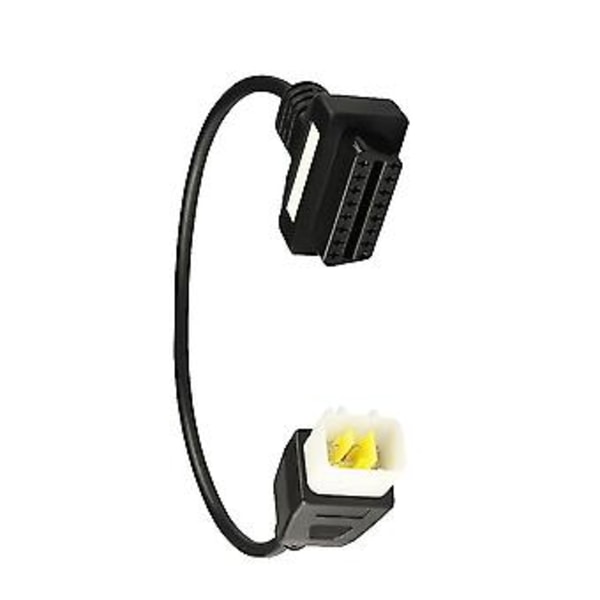 Cykel 6-Pin Till Obd2 16-Pin Feldiagnos Adapterkabel För För Ecu