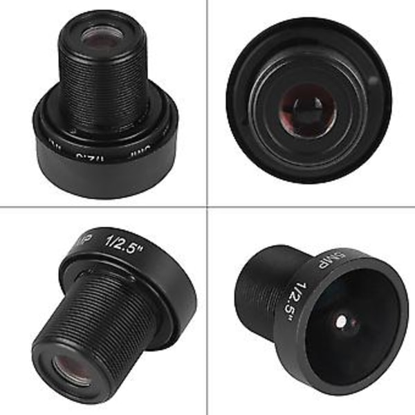 CCTVIR-objektiv, 2,1 mm 5MP HD vidvinkelobjektiv Sikkerhetskameraobjektiv Brukervennlig design