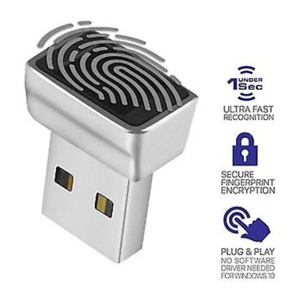 USB Fingeravtrykksleser for Windows Sikkerhetsnøkkel Biometrisk Fingeravtrykksskanner Sensormodul For Ins