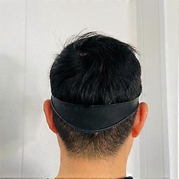 Halslinje Barberingsmal og Hårklippeguide, Silikon Fade Guide, Fade og Taper Guide for DIY Hjemmehårklipp Blå