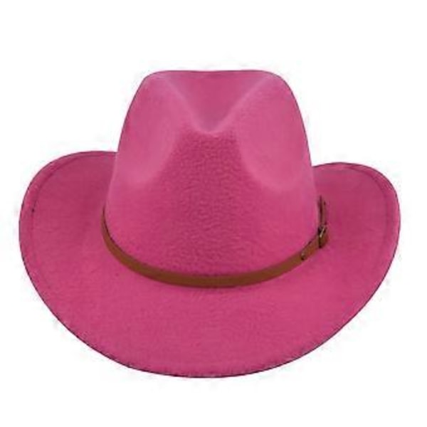 Filthat retro imitation fårehat cowboyhat bælte uldhat national hætte retro jazzhat