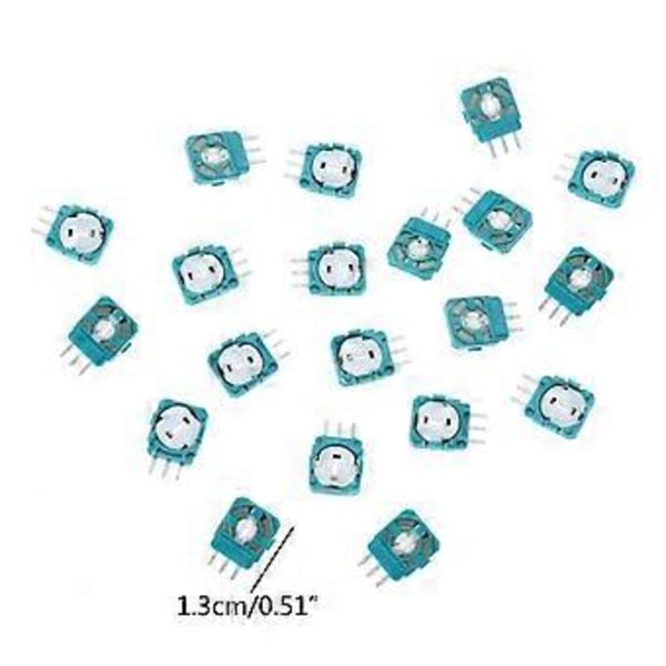 20 st Joystick Potentiometer 3D Joystick Knappar Joystick Sida för PS4 Ersättningsjoystick till PS4-kontroller