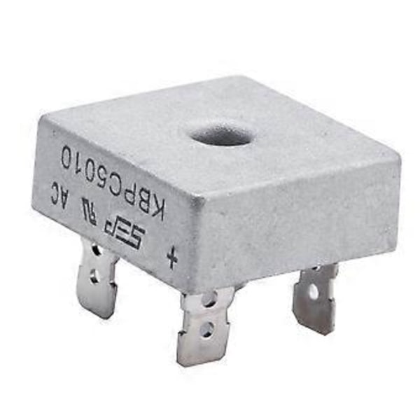 5 x KBPC5010 1000V 50A Metallhus 4 Pin Enkelfase Diode Bro Likretter
