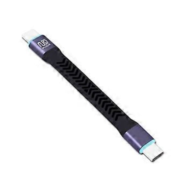 Kort UsbC til TypeC Kabel USB3.2 20Gbps Hurtig Opladning Dataoverførselslinje 10CM