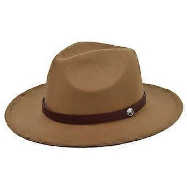 Høst og vinter ny ullhatt flat brem stor brem hatt rett brem jazzhatt retro svart ull jazzhatt