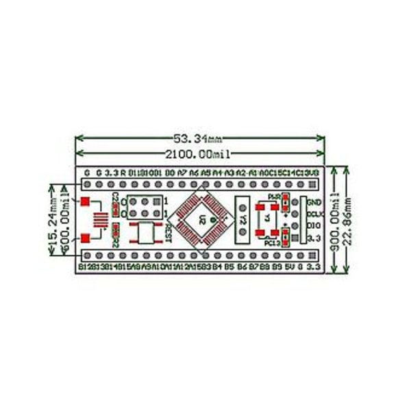 Stm32f103c6t6 Moduuli Arm Stm32 Järjestelmälevy Diy Kit Ch32f103c8t6:lle