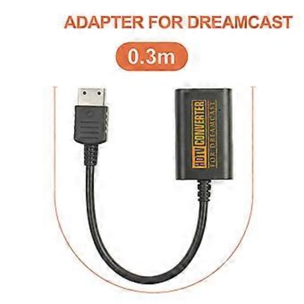 Konverter för Sega Dreamcast Spelkonsoler HDMI-kompatibel HD-Link Kabeladapter för Dreamcast Konverterkabel Tillbehör