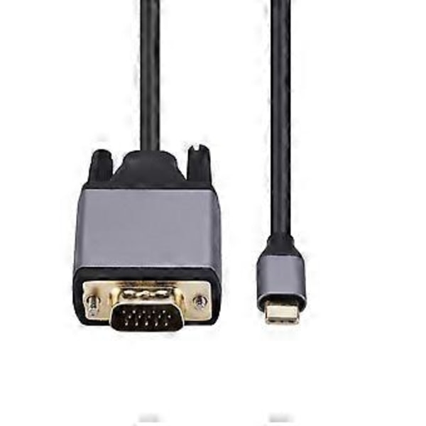Slitesterk Type C Til Vga Konverter Ledning Utvid Speil Skjermer